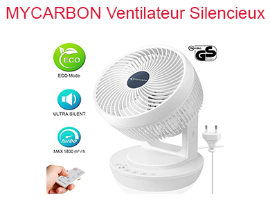 MYCARBON Ventilateur Silencieux