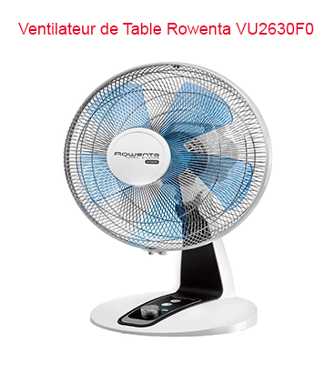 Rowenta VU2630F0 Ventilateur de Table Turbo