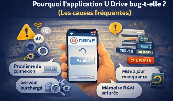 Pourquoi l'application U Drive bug-t-elle ? (Les causes fréquentes)