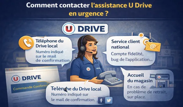 Comment contacter l'assistance U Drive en urgence ?