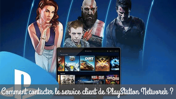 Contact mail de PlayStation Network