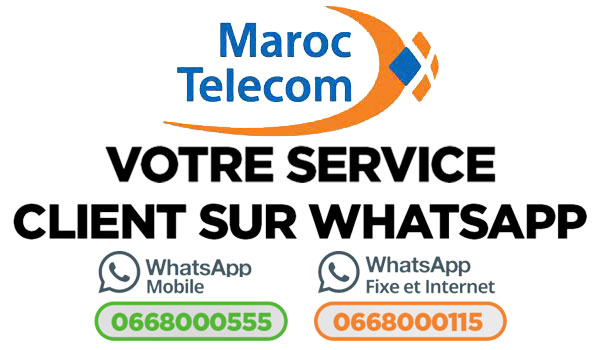 Appeler le service d'assistance Maroc Telecom via son numéro WhatsApp 