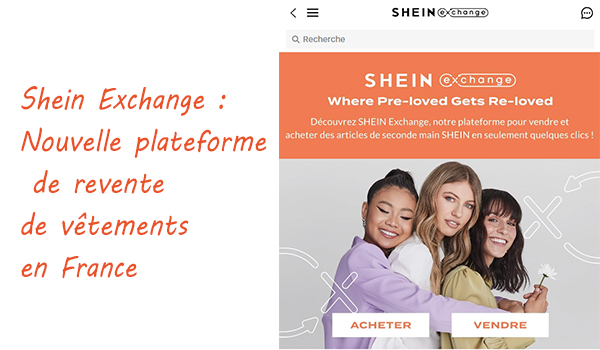 Shein Exchange : La nouvelle plateforme de revente de vêtements en France