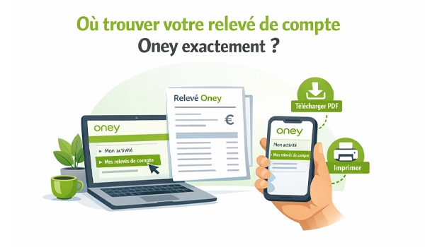 Où trouver votre relevé de compte Oney exactement ?