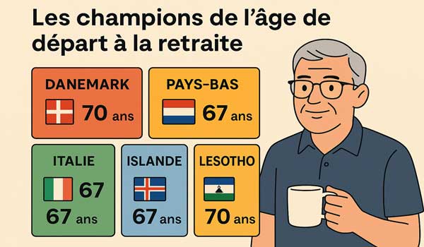 Les champions de l’âge de départ à la retraite