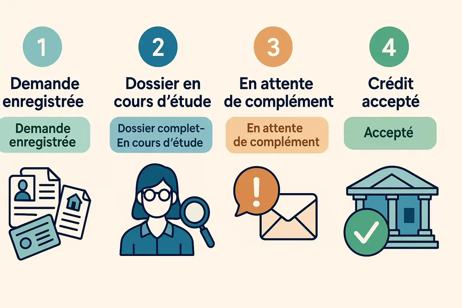 Les étapes de suivi de crédit Cetelem