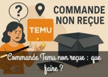 Démarche réclamation commande non reçue Temu