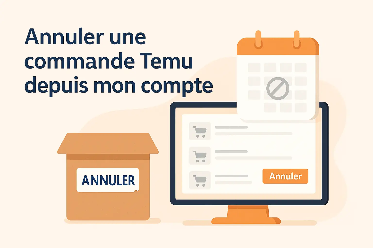 Comment annuler une commande Temu ?
