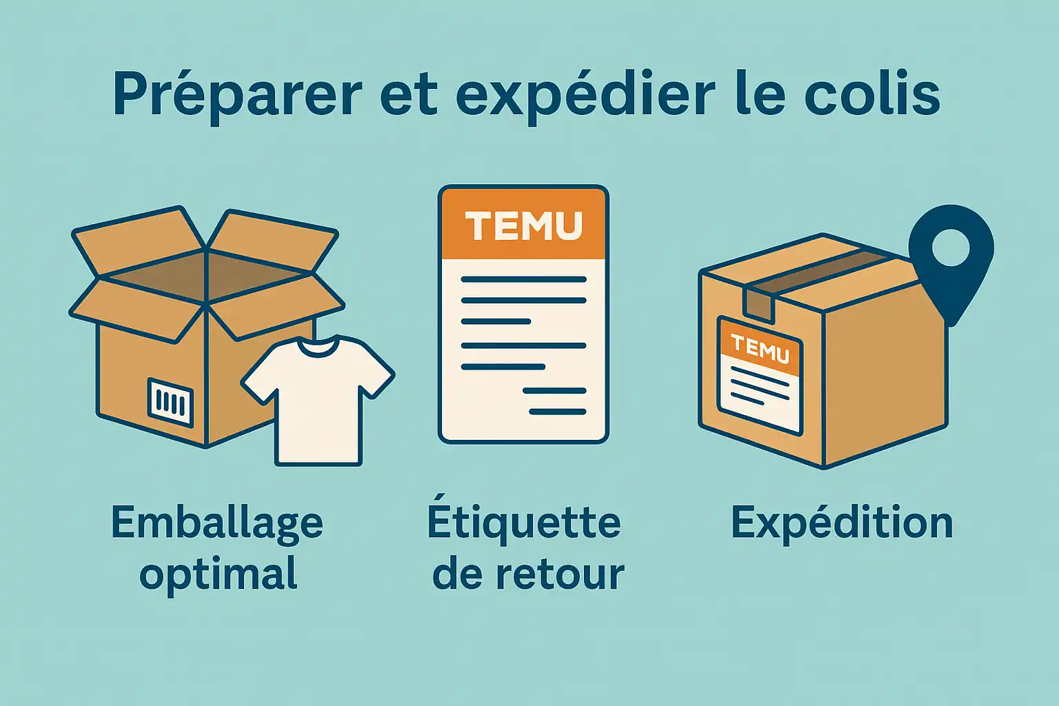 Comment préparer et expédier le colis Temu ?