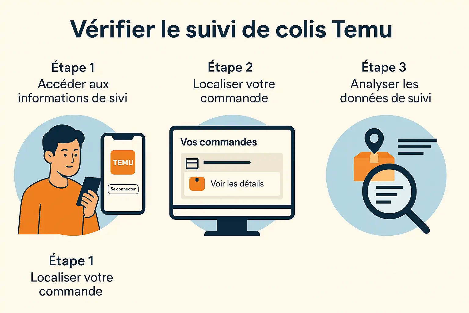 Vérifier le suivi de colis Temu