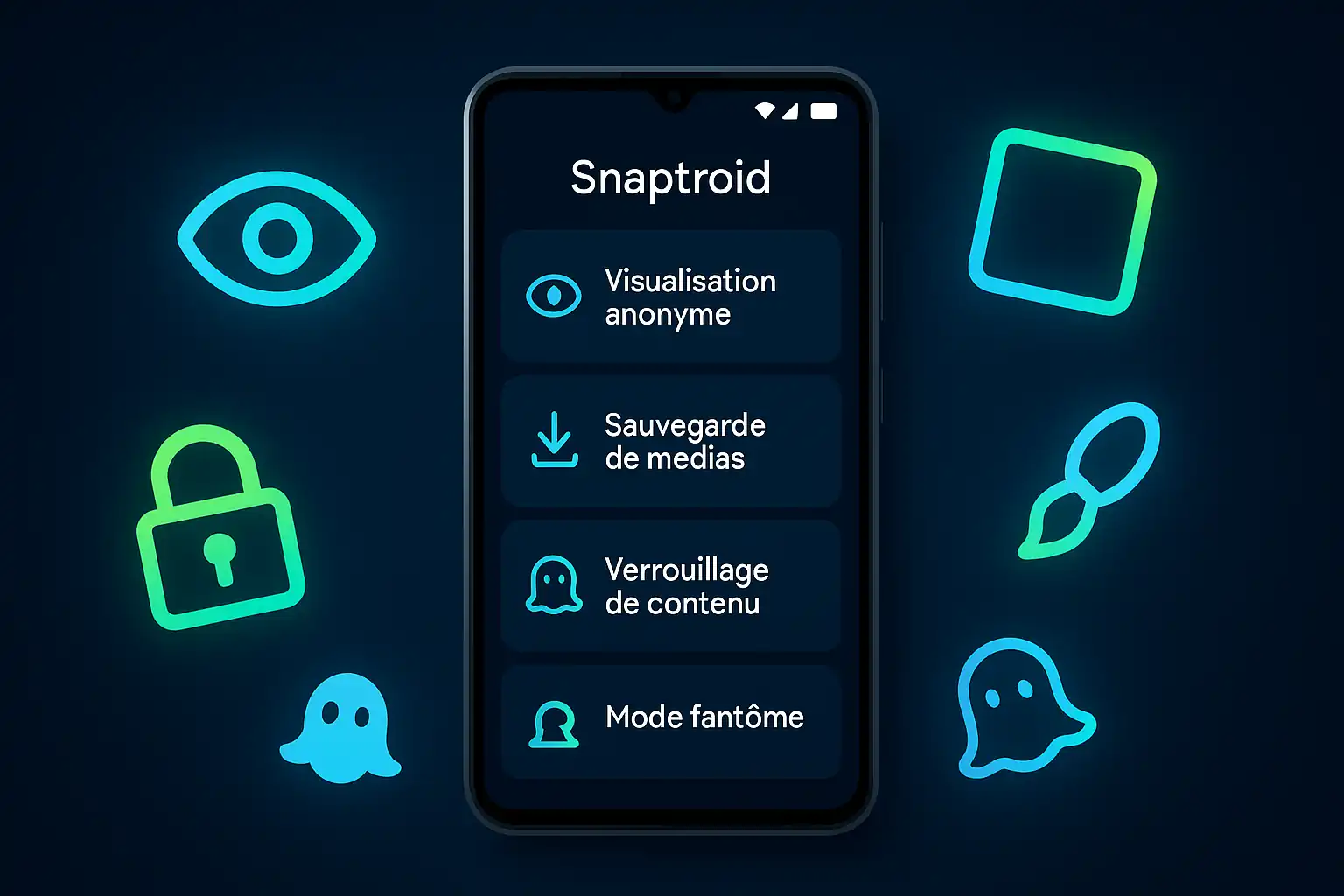 Les fonctionnalités de Snaptroid