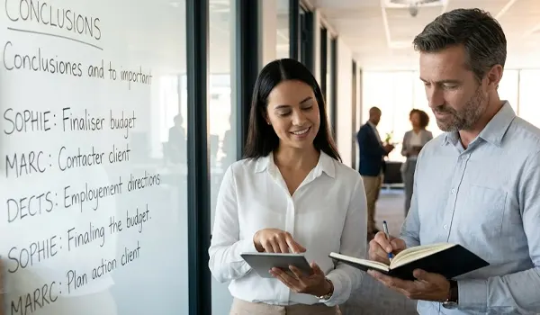 Après la réunion : transformer les décisions en actions