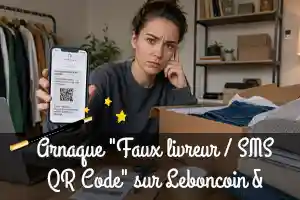 Nouvelle arnaque "Faux livreur / SMS QR Code" sur Leboncoin & Vinted : Comment la repérer et annuler la transaction ?