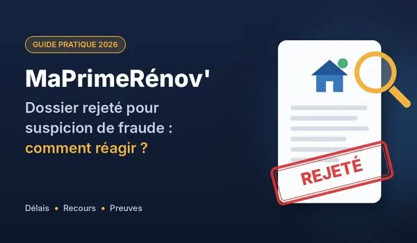 Rejet, suspension ou retrait : comprendre ce que l'Anah vous reproche